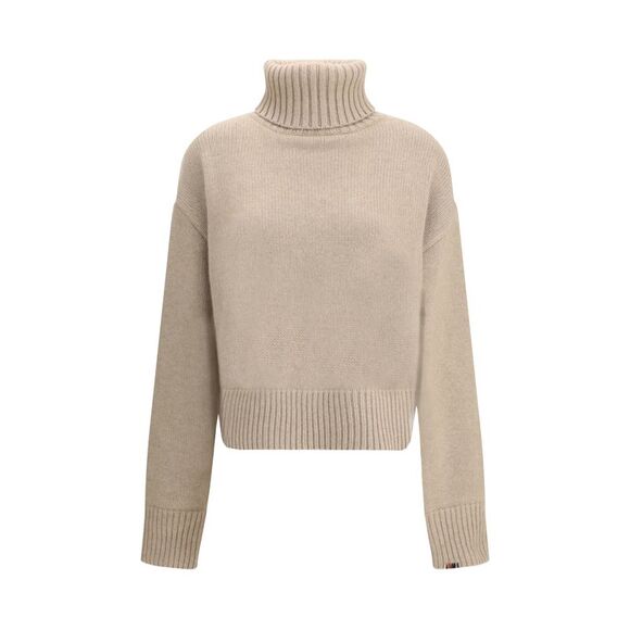 Extreme Cashmere Women N°434 Crop Xtra Turtleneck Sweater In Cashmere - Picture 1 of 3